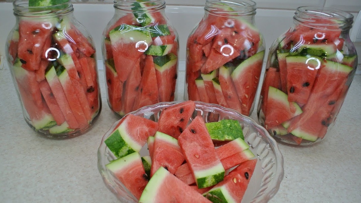 Удивительное лакомство: маринованный арбуз на зиму