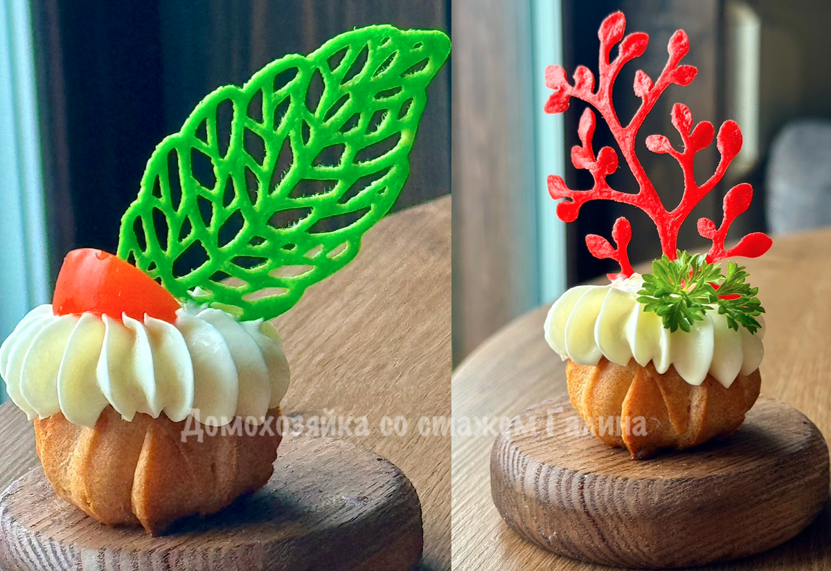 Как легко украсить закуски и торты оригинальными элементами