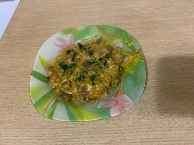 Вкусный бефстроганов с косулей в сливочном соусе