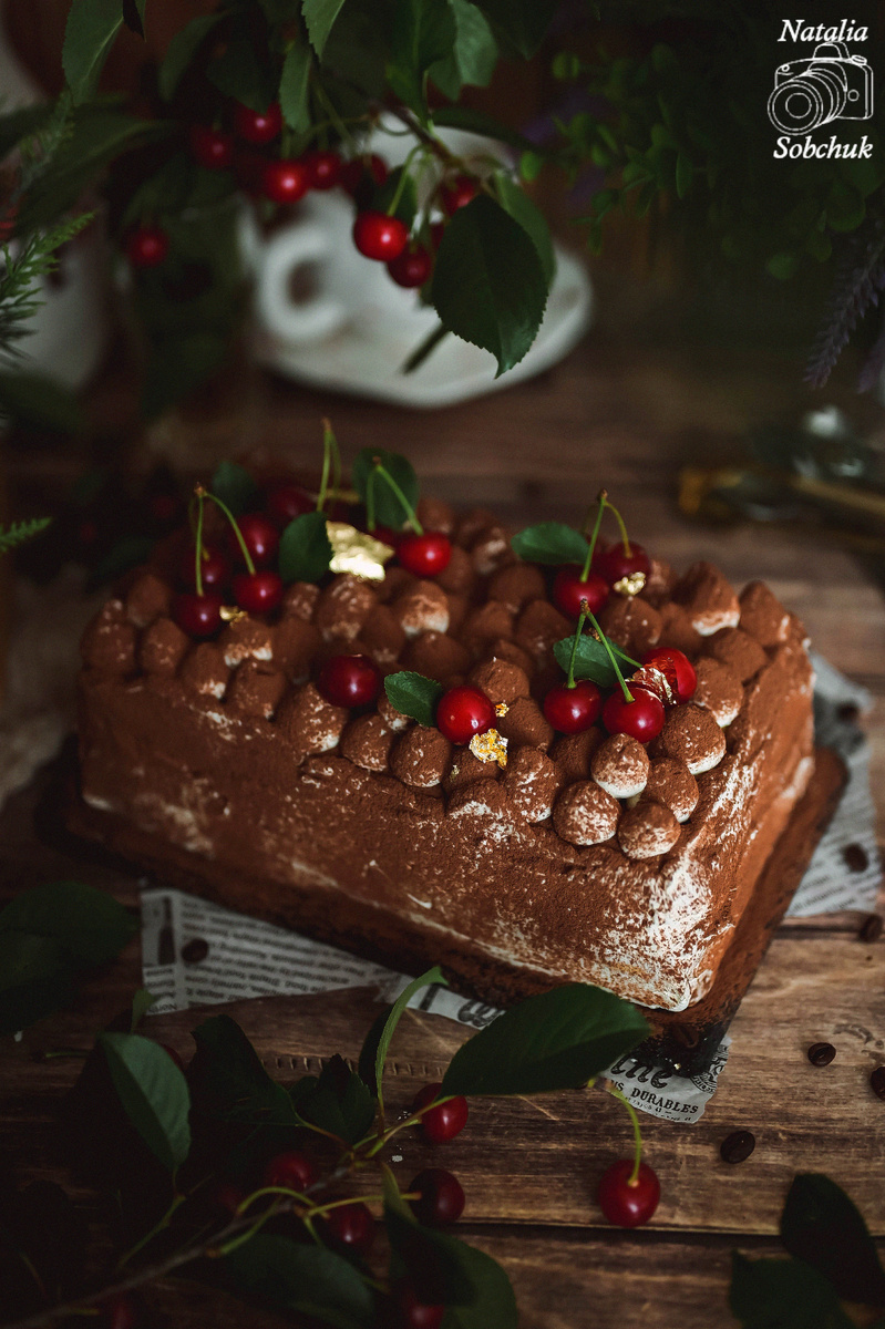 Тирамису с вишней: лакомство без выпечки