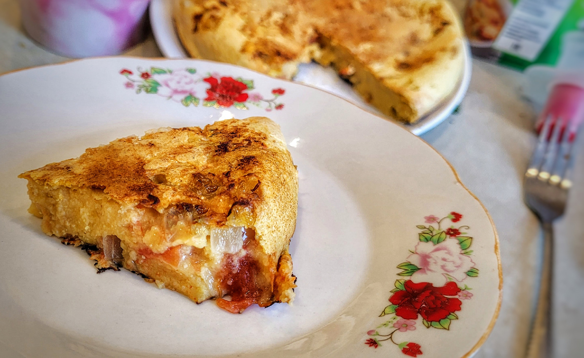 Вкусный веганский нутовый омлет для идеального завтрака