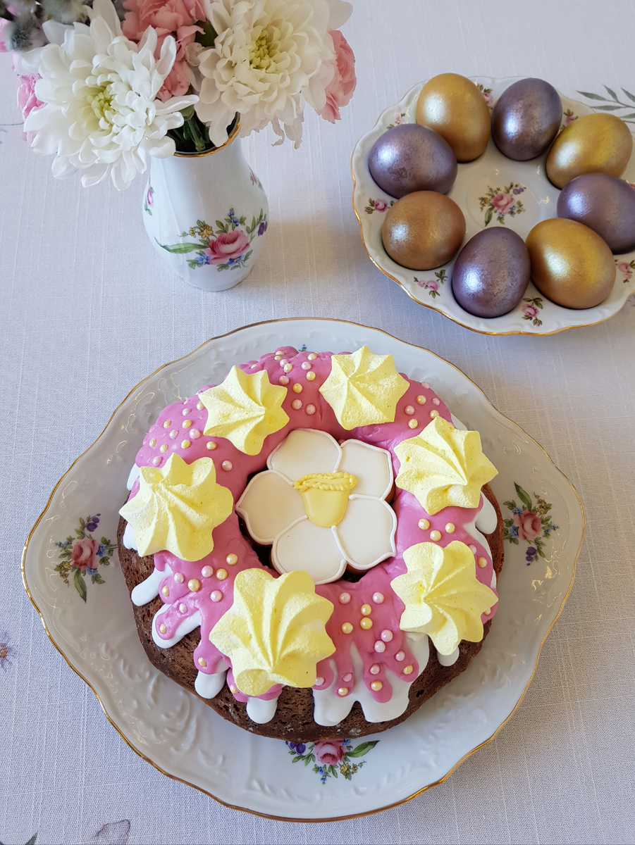 Творожный кулич бездрожжевой