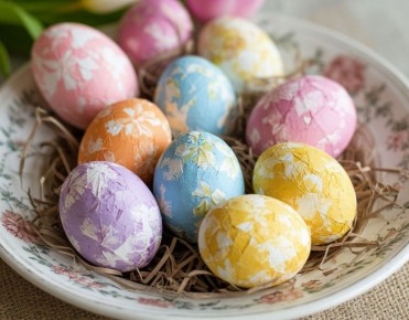 Как украсить пасхальные яйца без химии: оригинальный метод