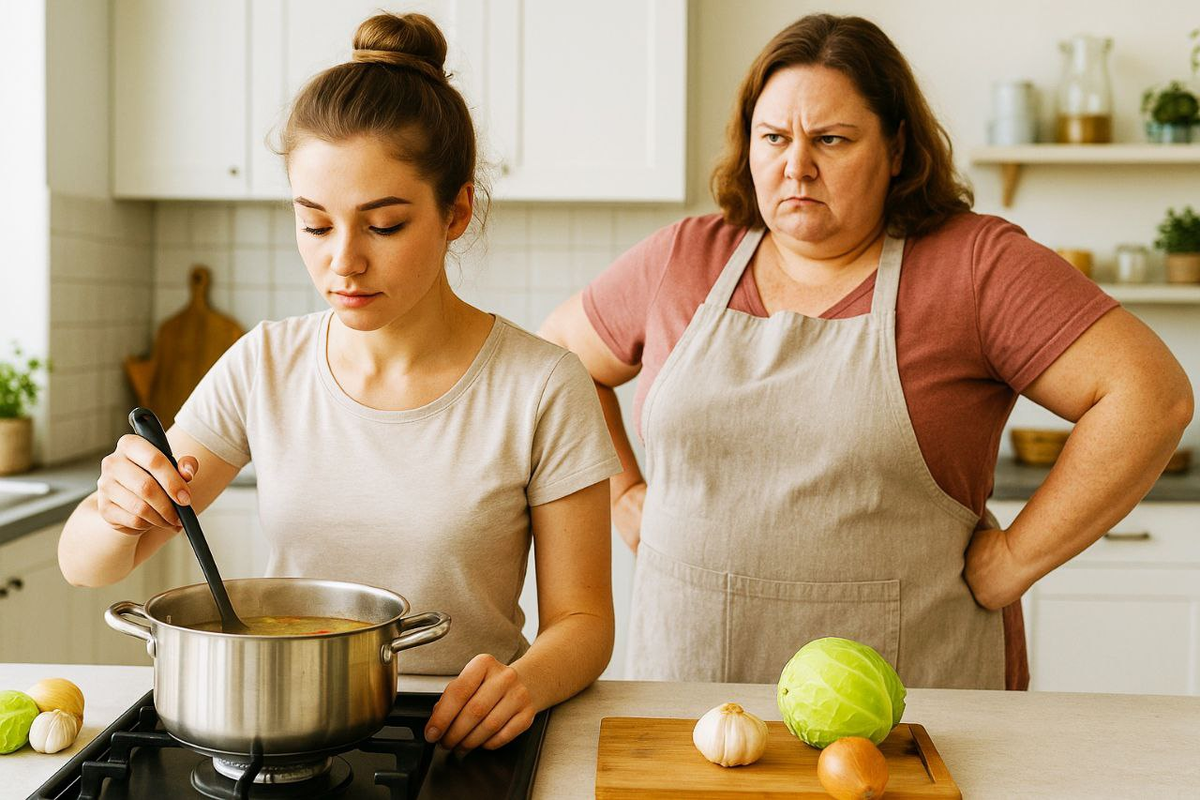 Когда мама лучше, а когда — любимая: на кухне с Вадимом и Мариной