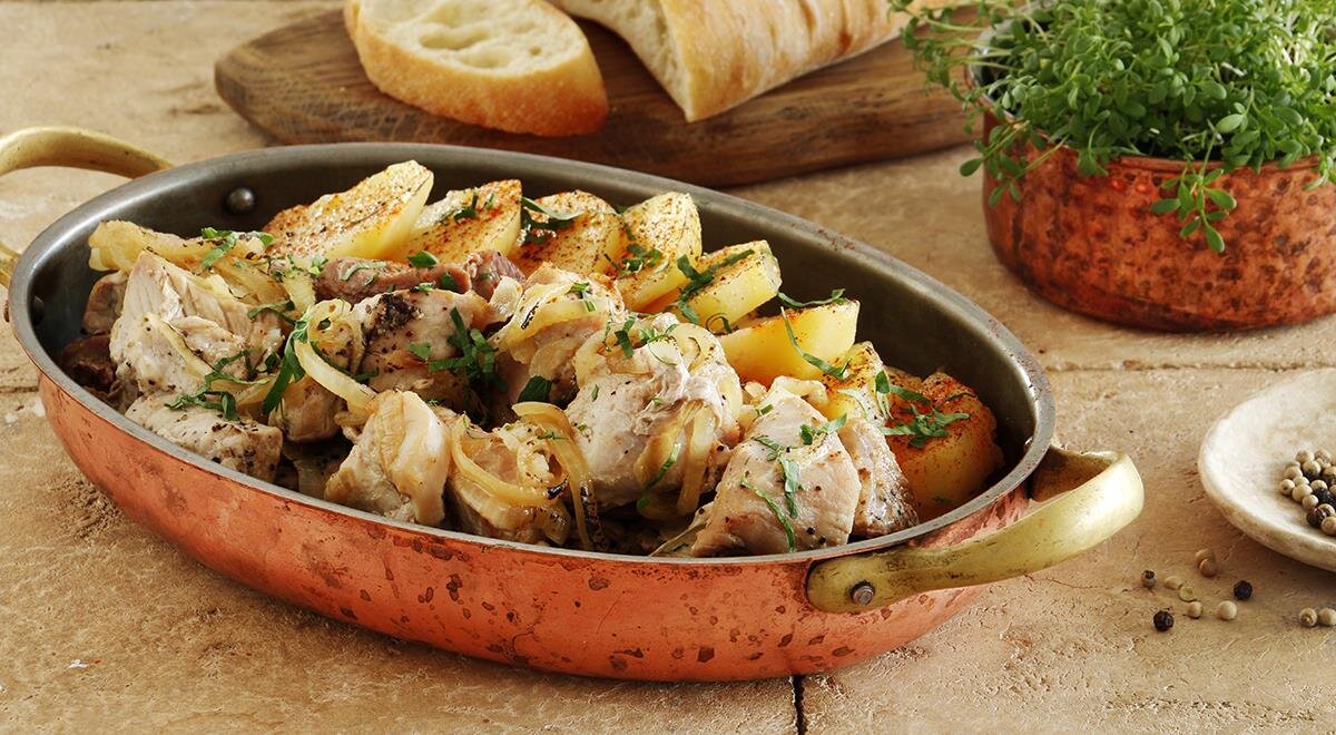 Как приготовить свинину с картошкой в рукаве