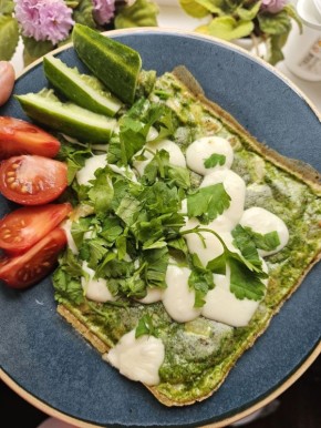 Вдохновение для ужина: вкусная фритата с шпинатом