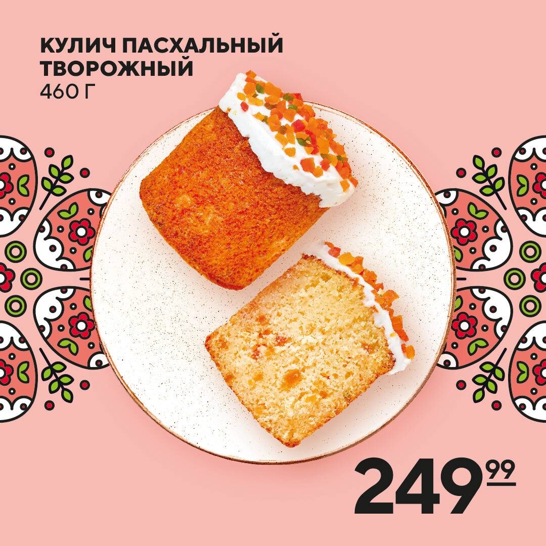 Выбор пасхальных угощений: кулич, творожная пасха или кекс?