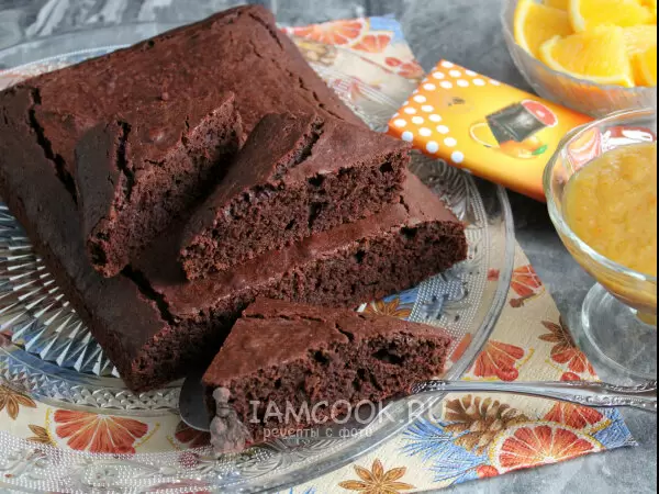 Непередаваемое наслаждение: шоколад и апельсин в каждом кусочке брауни
