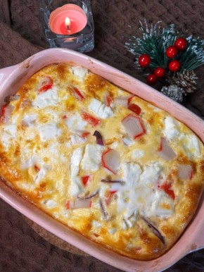 Запечённая яичница в духовке