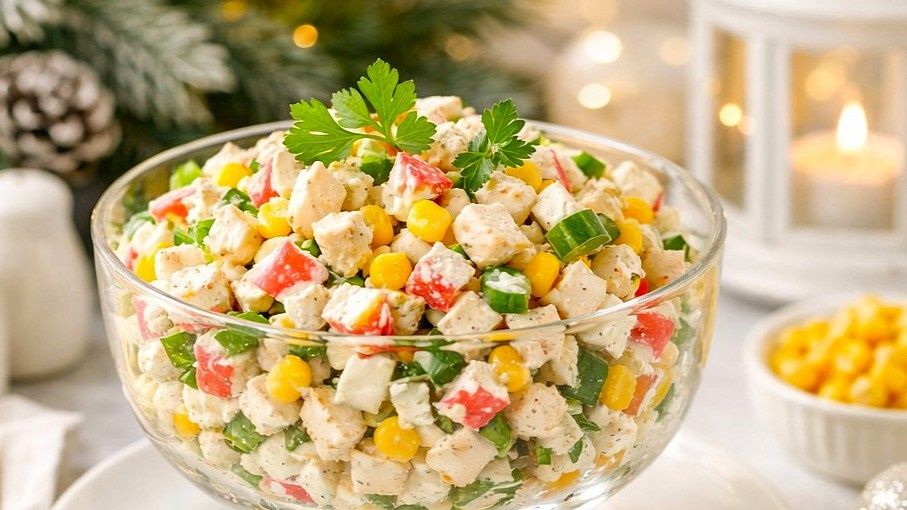 Крабовый салат с курицей: свежий взгляд на классический рецепт