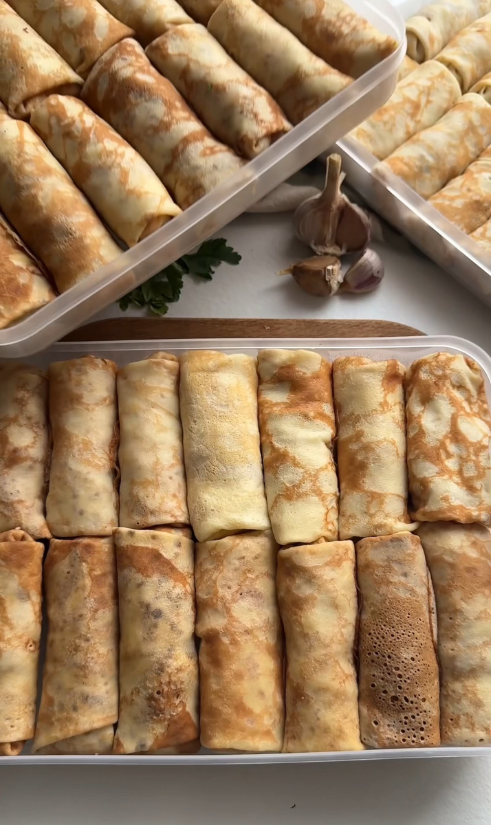 Легкие идеи для блинов с тремя вкусными начинками