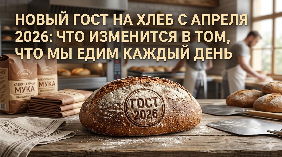Новый стандарт хлеба: что ждет нас с 1 апреля 2026 года